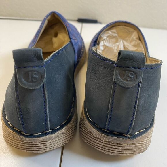 NIB Josef Seibel Women’s Sofie 33 Blue Floral Espadrille Flat Slip On - Size 6.5 - Picture 5 of 8